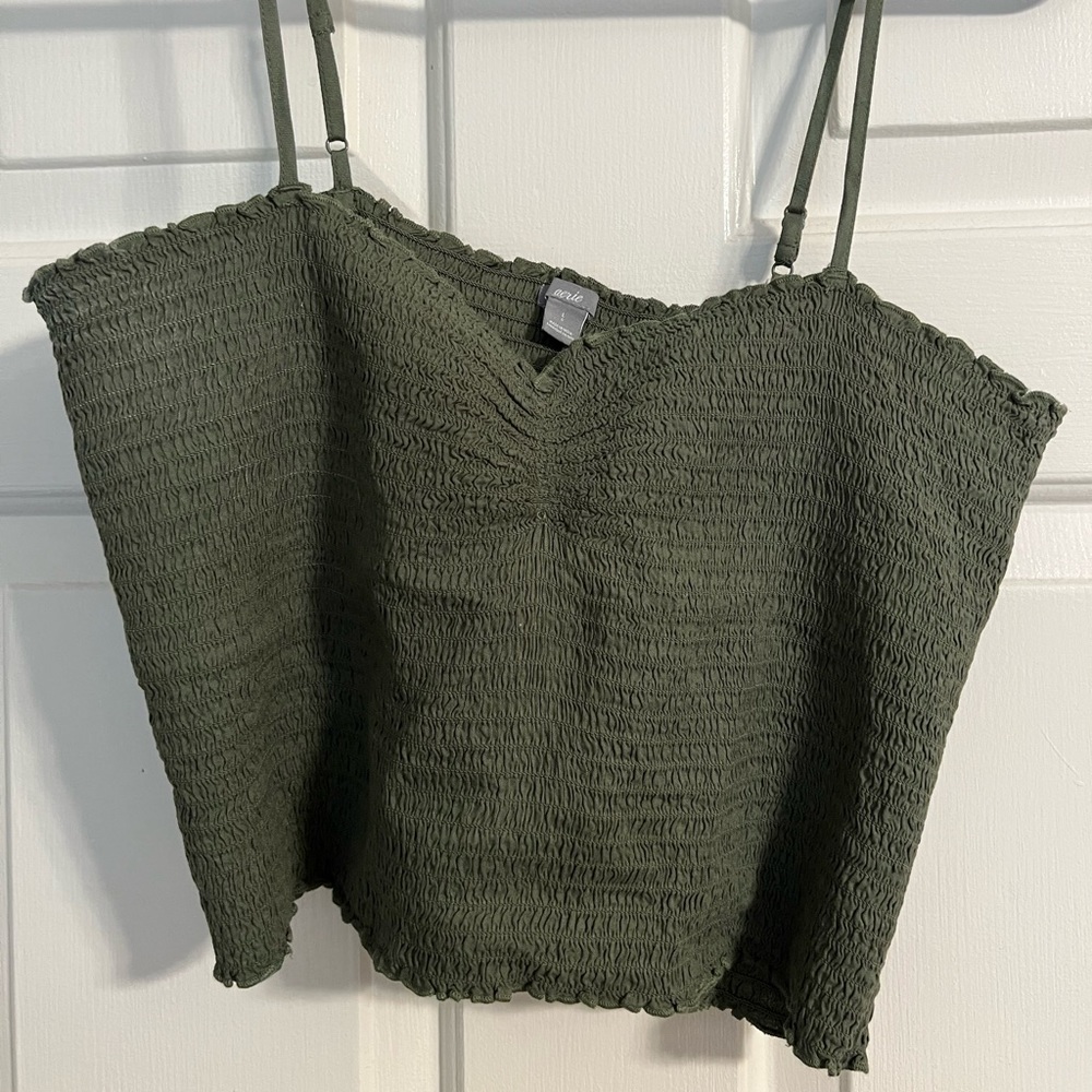Size L aerie Green Tank Top